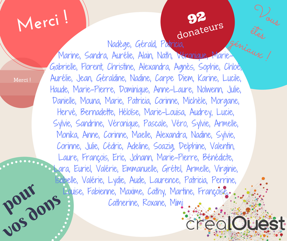 Merci à tous nos donateurs