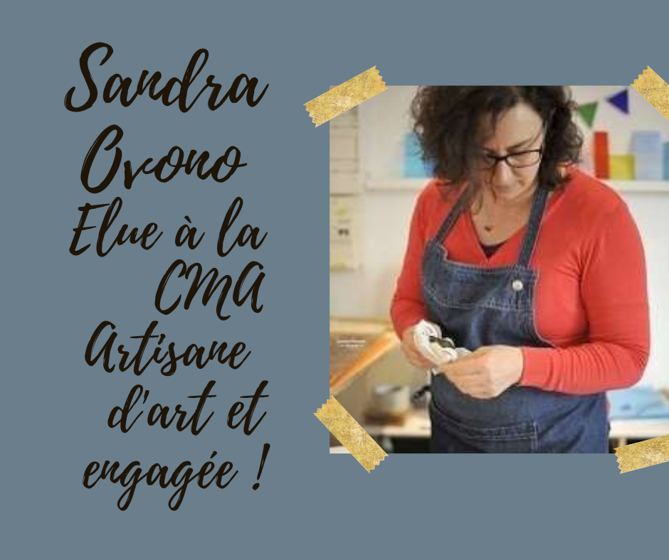 Sandra Ovono, artisan verrier d'art et bijoutière élue à la CMA29 !