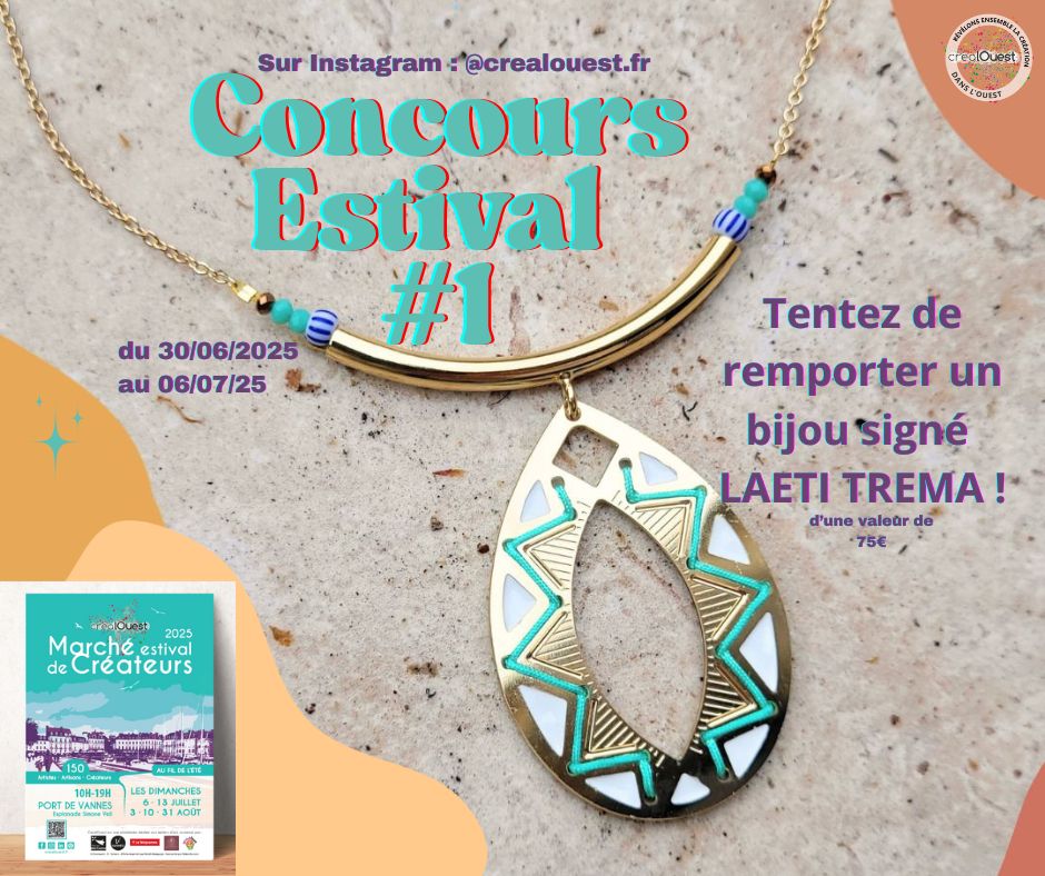 Concours Estival : Gagnez un bijou LAETI TREMA pour le lancement du Marché (…)