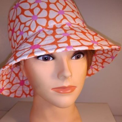 chapeau fleuri deperlant