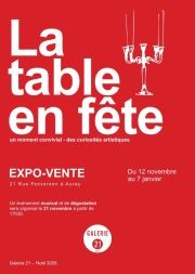 La Galerie 21 organise "La table en fête" 
