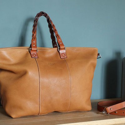 cabas cuir gold 3